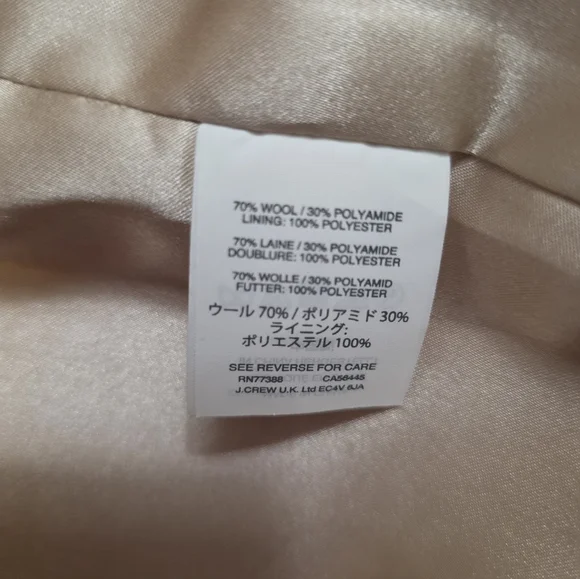 NWOT J.Crew Cocoon Coat in Italian stadium-cloth wool Size 6 - Picture 8 of 11